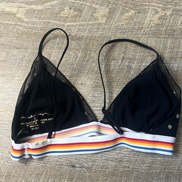 Spiritual Gangster Cosmos Polka Dot Triangle Bra Size Large - Picture 3 of 4